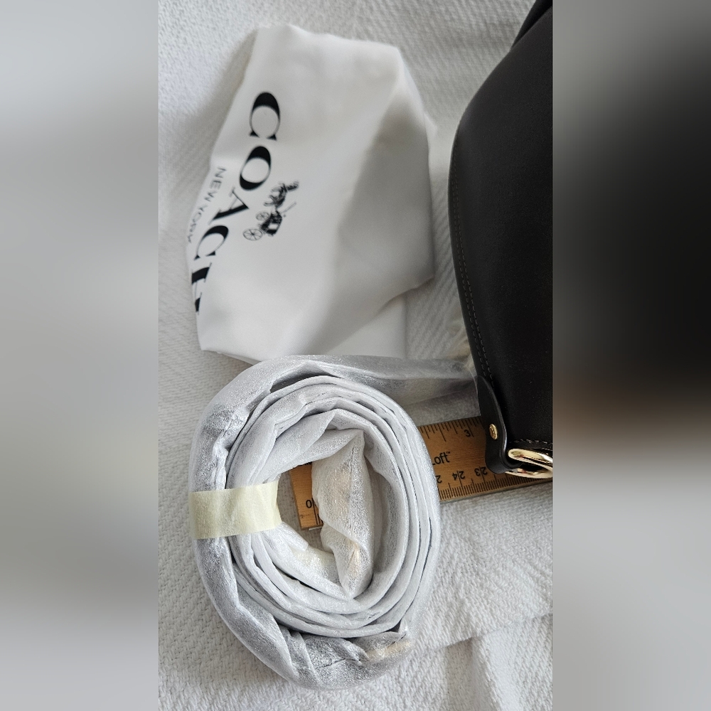 Coach Brown and Tan Elise Satchel with Signature Monogram - Picture 5 of 6